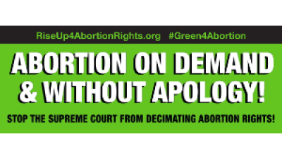 April 8: Wear Green & Display Green Everywhere April 9: Protest!