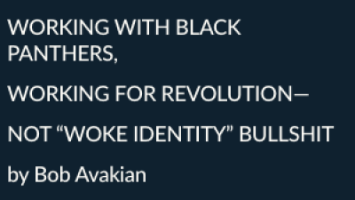 WORKING WITH BLACK PANTHERS, WORKING FOR REVOLUTION— NOT “WOKE IDENTITY” BULLSHIT by Bob Avakian