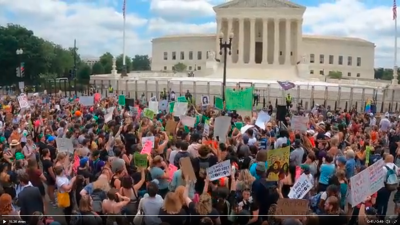 Protest at Supreme Court June 24 2022
