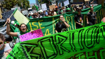 San Jose July 9, RU4AR protest for abortion rights.