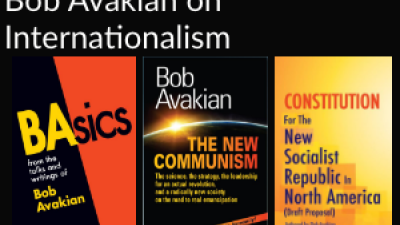 Bob Avakian on Internationalism - 3 book covers