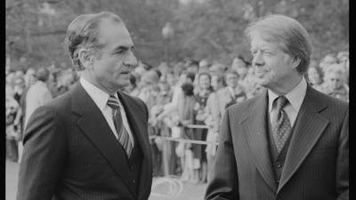 President Jimmy Carter with the Shah of Iran, 1977