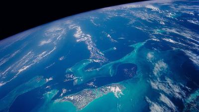 The Bahamas as seen from space.
