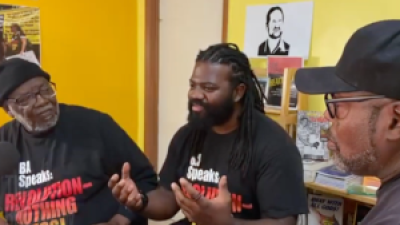 Hank, Leo, and Roosevelt of the Chicago Revolution Club.