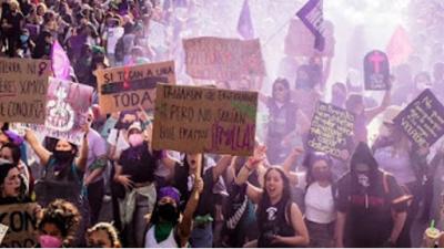 IWD 2023 Mexico City protest