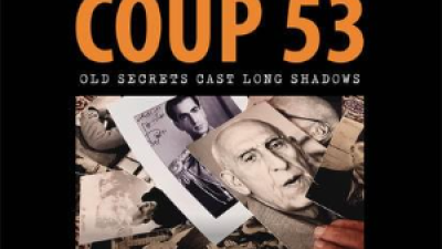 Graphic from Coup 53 movie poster.