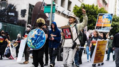 Los Angeles, May First, march