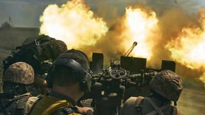 Ukraine battles at Bakhmut, May 2023.