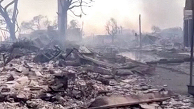 TEASER - Maui: destruction of whole city of Lahaina, August 9, 2023.