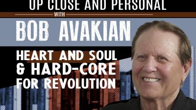 Poster for Bob Avakian Heart & Soul and Hardcore for Revolution
