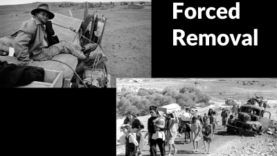 Forced removal: South Africa 1984, Palestine 1948