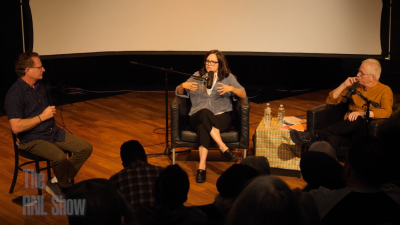 The first theatrical screening of The Bob Avakian Interviews included a talk-back with Andy Zee and Sunsara Taylor of the RNL Show and documentary film-maker David Zeiger.