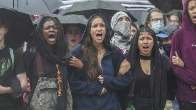 University of Texas students in Austin protest in support of Palestinians on November 10, 2023.