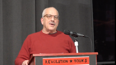 Raymond Lotta spoke at an emergency program at Revolution Books in New York City on December 14, 2023.