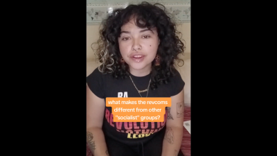 VIDEO: Luna Hernandez: What makes @therevcoms different from all the other socialist groups on campus?