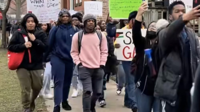 Chicago high school walkout for Palestine, February 2, 2024.