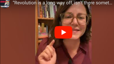 VIDEO: “Revolution is a long way off, isn’t there something meaningful I should do with my vote now?”