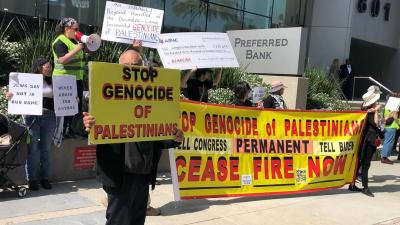 @ifnotnowla Protest at the offices of LA AIPAC