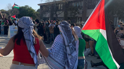 At UC Santa Barbara on a “Day of Interruption,” March 7, 2024.