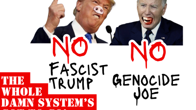 No Fascist Trump, No Genocide Joe, The Whole Damn System’s Got to Go!