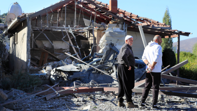 An Israeli airstrike hit a compound housing journalists, killing three media staffers from two different news agencies in Lebanon, October 25, 2024.