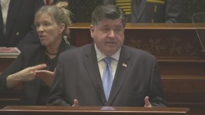 Governor JB Pritzker  invokes specter of Nazi Germany in rebuke of Trump administration in speech to state legislature.
