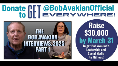 Donate to get @BobAvakianOfficial Everywhere