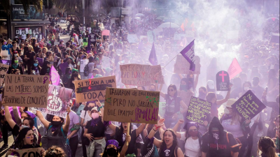 Demonstration on March 8, 2023, Mexico City.