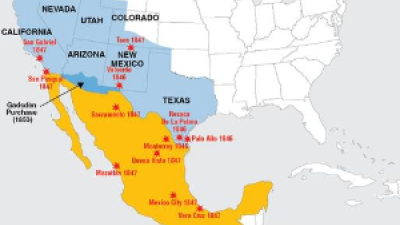 Map: Theft of Mexico by U.S.