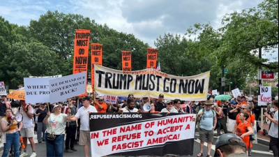  June 14 Refuse Fascism protest in DC