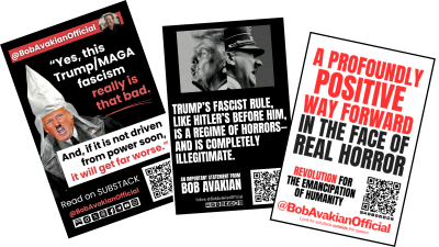 3 posters for @BobAvakianOfficial