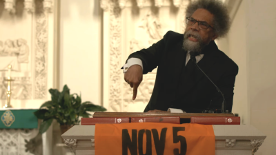 Cornel West speaks October 15, 2025 at Refuse Fascism Organizing Meeting