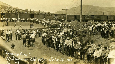 Bisbee, Arizona Sheriff Harry Wheeler loaded 1,200 IWW members on cattle cars, July 2017.