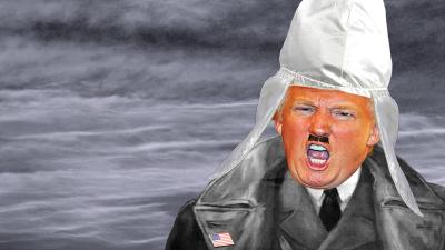 Trump in KKK hood