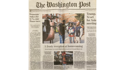 Front page of The Washington Post, 10/26/25