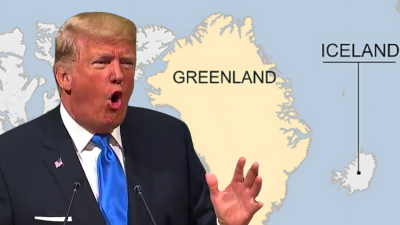 Trump & map of Greenland