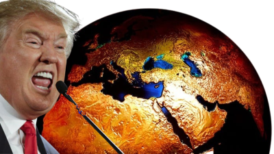 Trump & globe