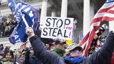 January 6, Stop the steal Trump supporters storm the Capitol.