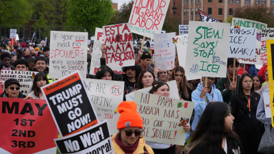 May Day rally at Union Park in Chicago, May 1, 2026.