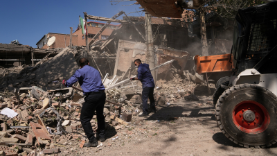 Debris from U.S.-Israeli airstrike at Tehran’s Sharif University of Technology, Iran, April 6, 2026.