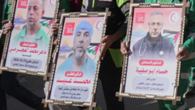 Medical staff call for the release of prisoners held in Israeli prisons, January 12, 2026.