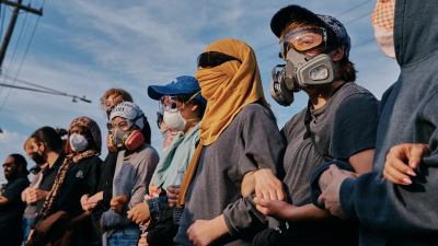 Protesters outside the Delaney Hall detention center in Newark, N.J., May 27, 2026.