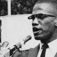 Malcolm X speaking