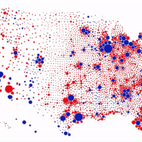 Karim Douieb 2020 Election Red / Blue map more accurate (by counties)