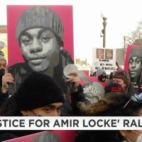 Portland protest for Amir Locke, murdered by Minneapolis cops.
