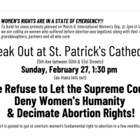 Speak Out at St. Patrick's Cathedral