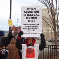  Speakout for IWD at Stroger Hospital in Chicago