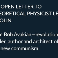 AN OPEN LETTER TO THEORETICAL PHYSICIST LEE SMOLIN