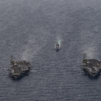 Warships off China - NY Times headline: On U.S. Foreign Policy, the New Boss Acts a Lot Like the Old One The Biden administration has charted the same course as the Trump administration on strategic priorities like China, the Middle East and U.S. military deployments.