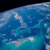 The Bahamas as seen from space.